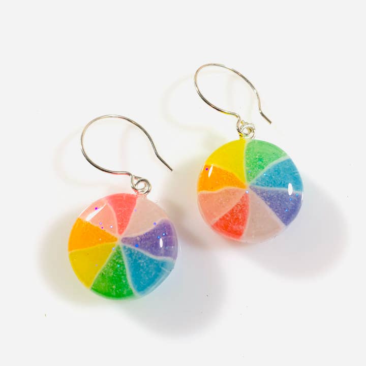 Glitterlimes - Wholesale Dangle Earrings - Japanese Pinwheel Candy Earrings - Drops2