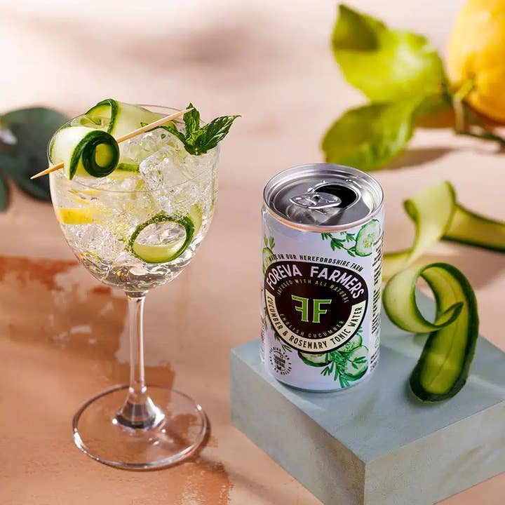 Foreva Farmers – wholesale Tonic – Cucumber & Rosemary Tonic Water (150ml Can)1
