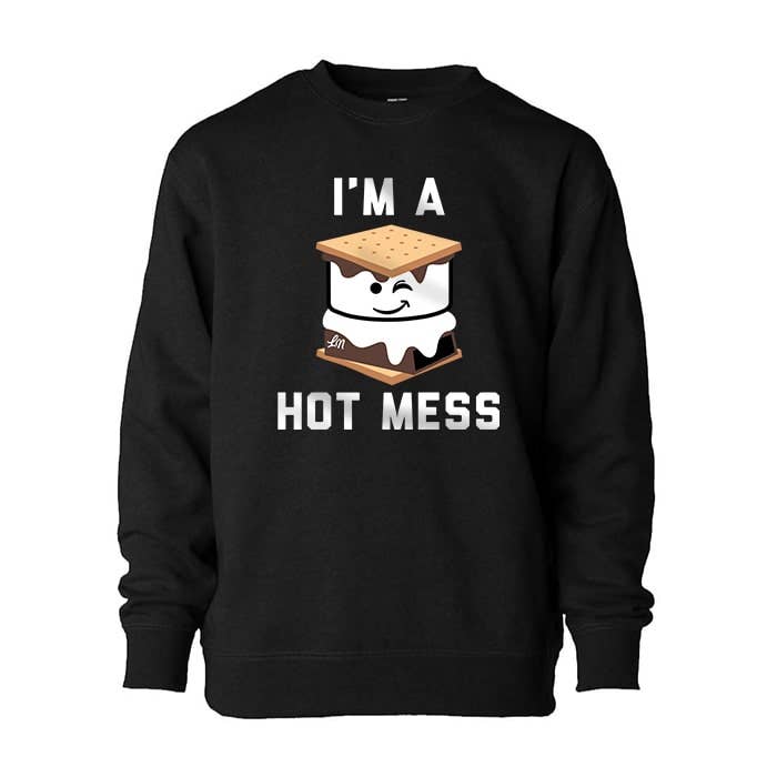Hot Mess Crewneck for wholesale by Ledger Nash