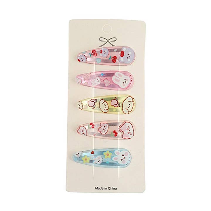 Cute Cartoon Animals Hair Clip Set for wholesale by Atlas Fashion