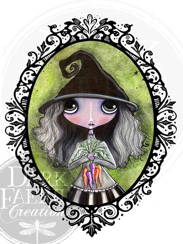 Veggie Witch - Signed 8x10 Print for wholesale by Dark Faerie Creations