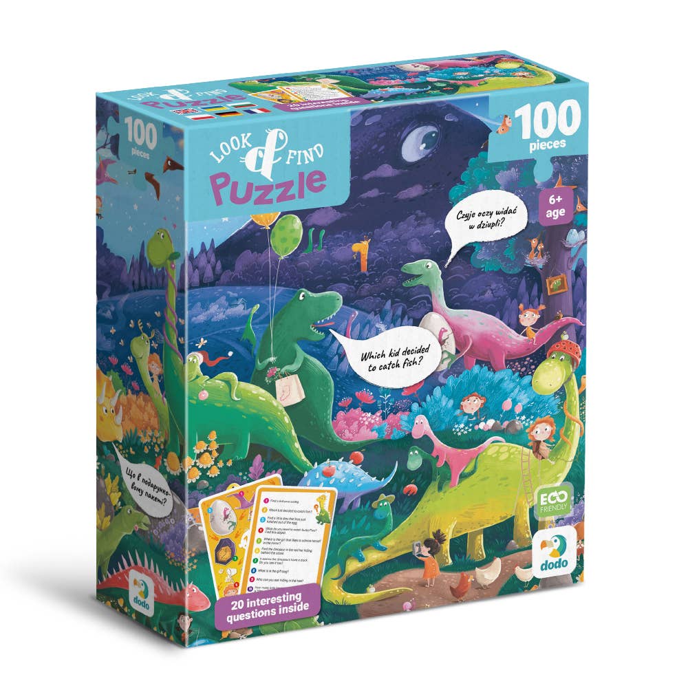 DoDo Brand - Wholesale Puzzle - Kids - Interactive Puzzle For Kids - Look & Find Dinos1