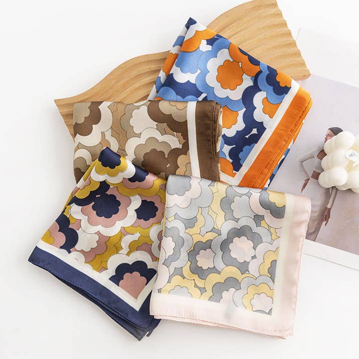 Funkyrel® Atzbranding Limited - Wholesale Scarf - Women's - Scarvii - Floral Square Scarf4