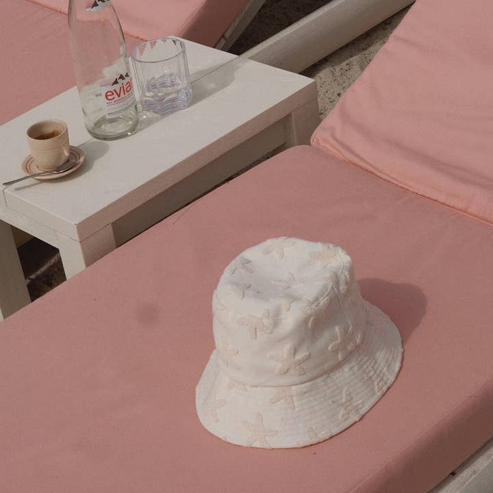 Creme Chapéu de balde de pano Starfish para venda a revendedores na Faire3