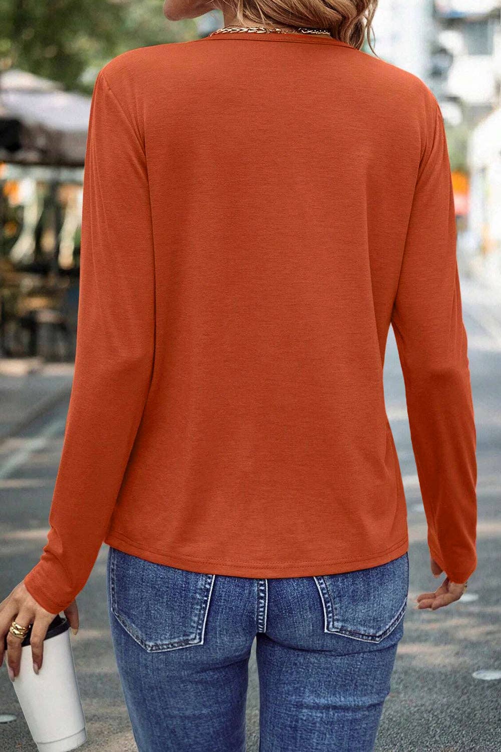 Lovesoft - Wholesale Knit Top - Women's - Asymmetric Seam Detail Solid Color Long Sleeve Top7