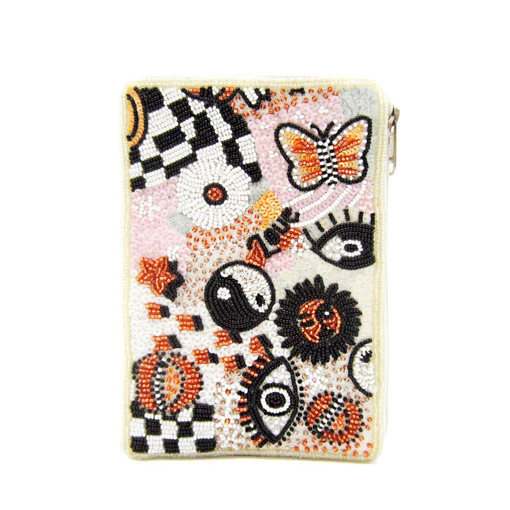 Sensibling Corp. – wholesale Crossbody bag – Women's – Sequin Seed Beaded Butterfly Love Message  Crossbody Bag2