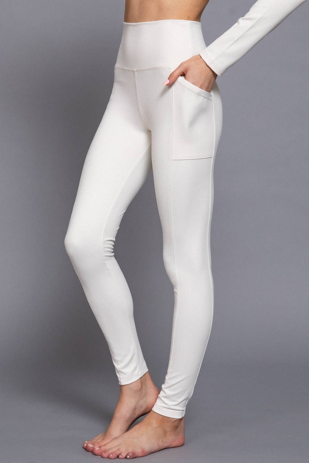 Active Basic | Active USA - Wholesale Athletic/Lounge Leggings - Women's - Waist Band Workout Leggings with Pocket0