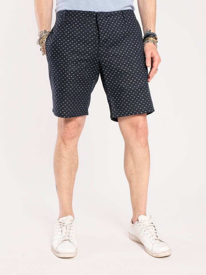 Signature Shorts | Indigo Triangles for wholesale by 18 Waits