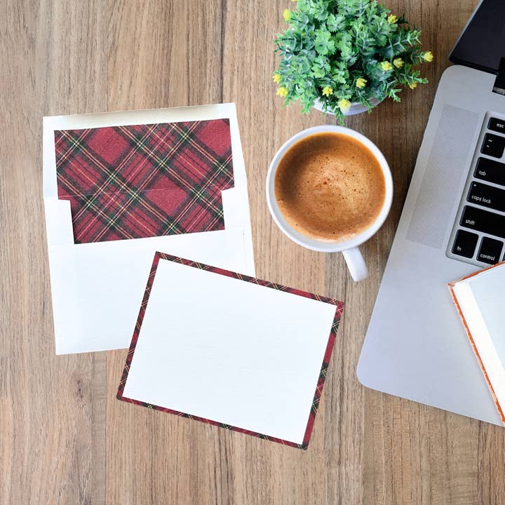 Tartan Notecard Set for wholesale by Primrose Thistle