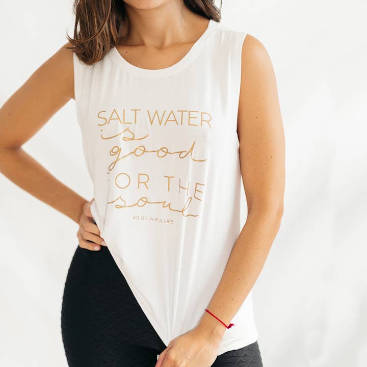 Saltvand er godt for sjælen Graphic Top for engroshandel hos SULARA