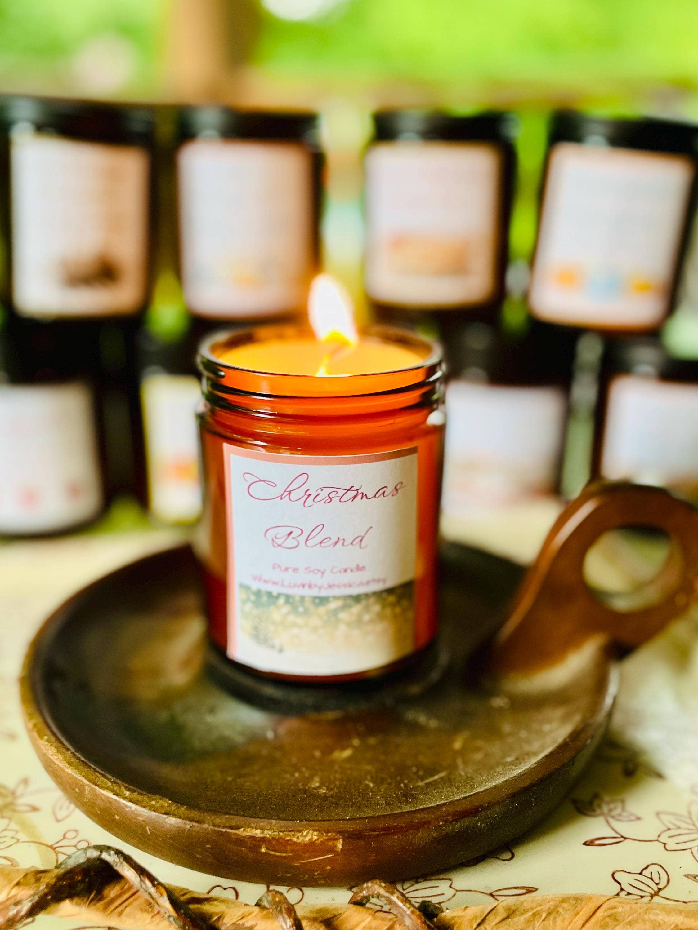 LuvinbyJessica.etsy.com - Wholesale Jar/Filled Candle - Apple Pumpkin Soy Candle for Fall and Winter Decor7