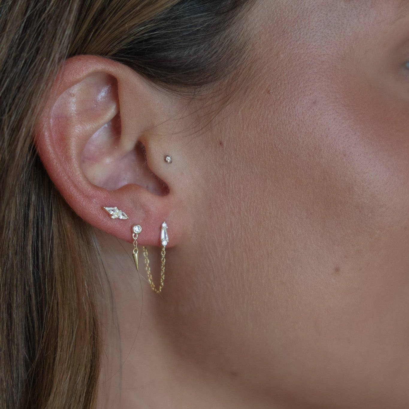 Hoft Studio - Wholesale Stud/Post Earrings - Mona Flat Backs1