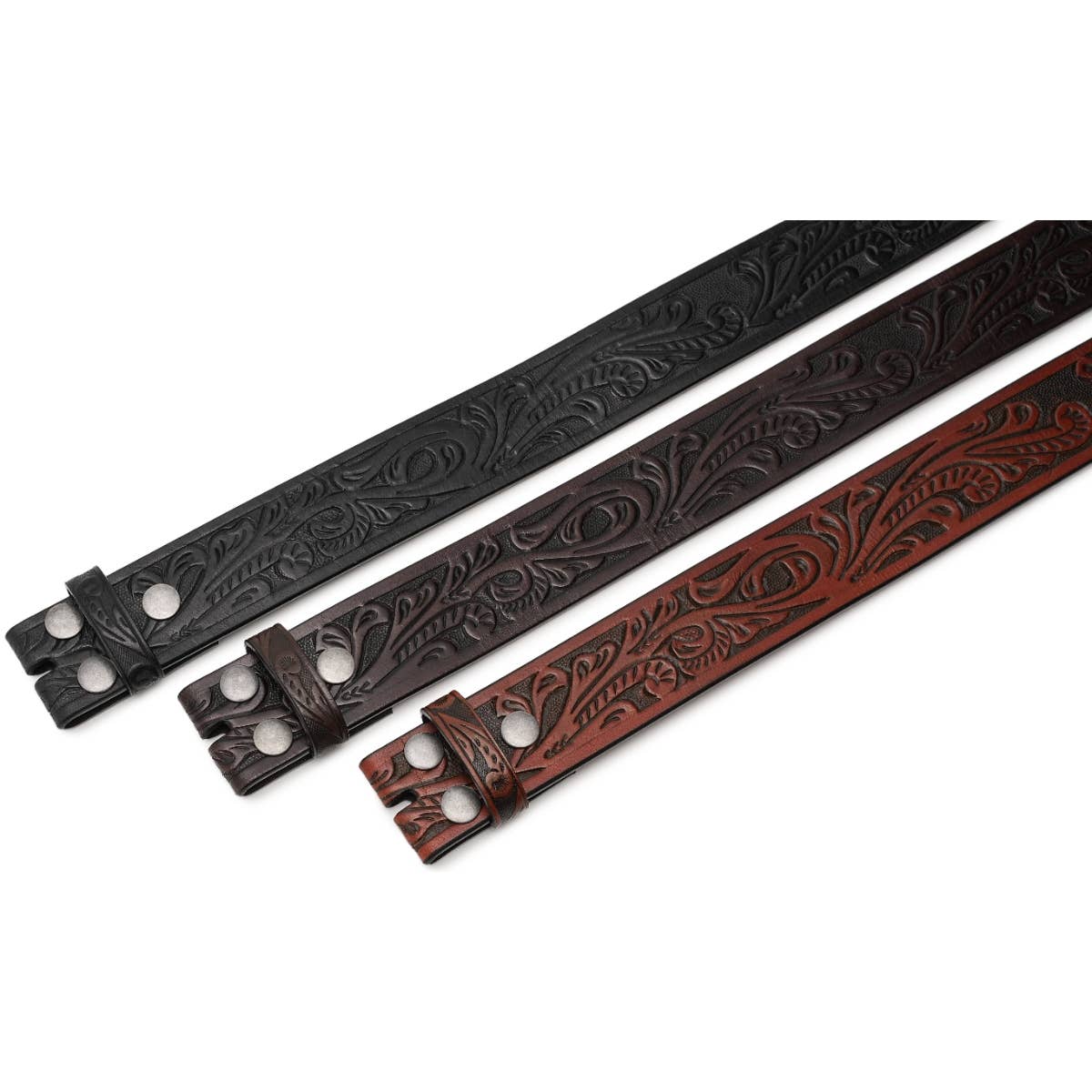 Fabio Valenti - Vendita all'ingrosso Cintura - Uomo - Cintura da uomo in vera pelle con cinturino a scatto senza fibbia18