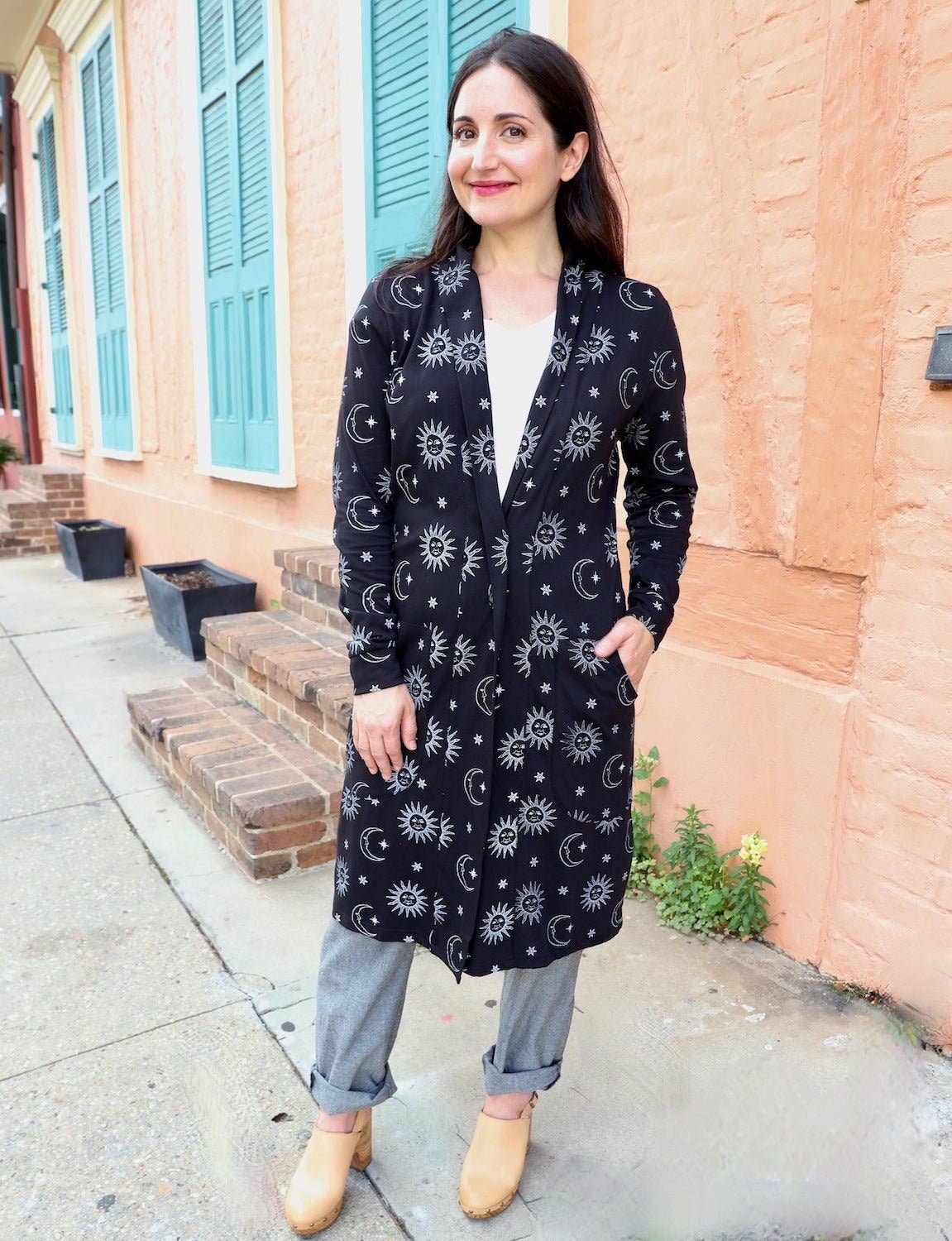 Passion Lilie - Wholesale Cardigan - Women's - Lunar Sun and Moon Organic Cotton Cardigan1