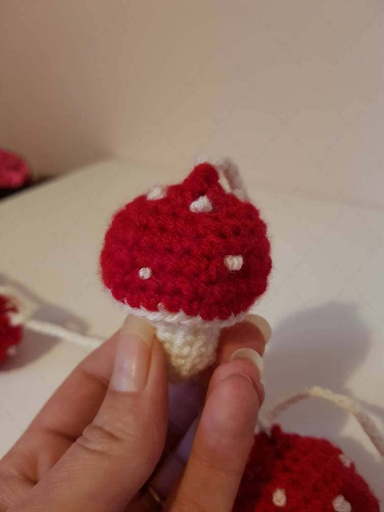 TOMOPOD LLC - Wholesale Bunting/Garland - Crochet Toadstool Garland, Mushroom Garland Woodland Bunting3