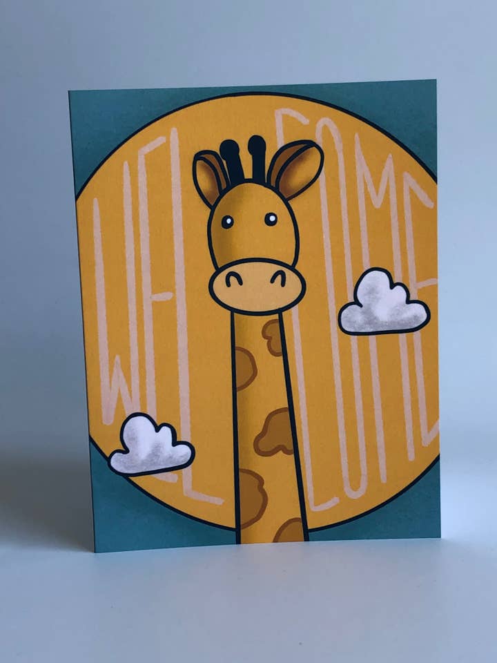 Welcome Baby - Girafa por atacado de Golden Rabbit Co.