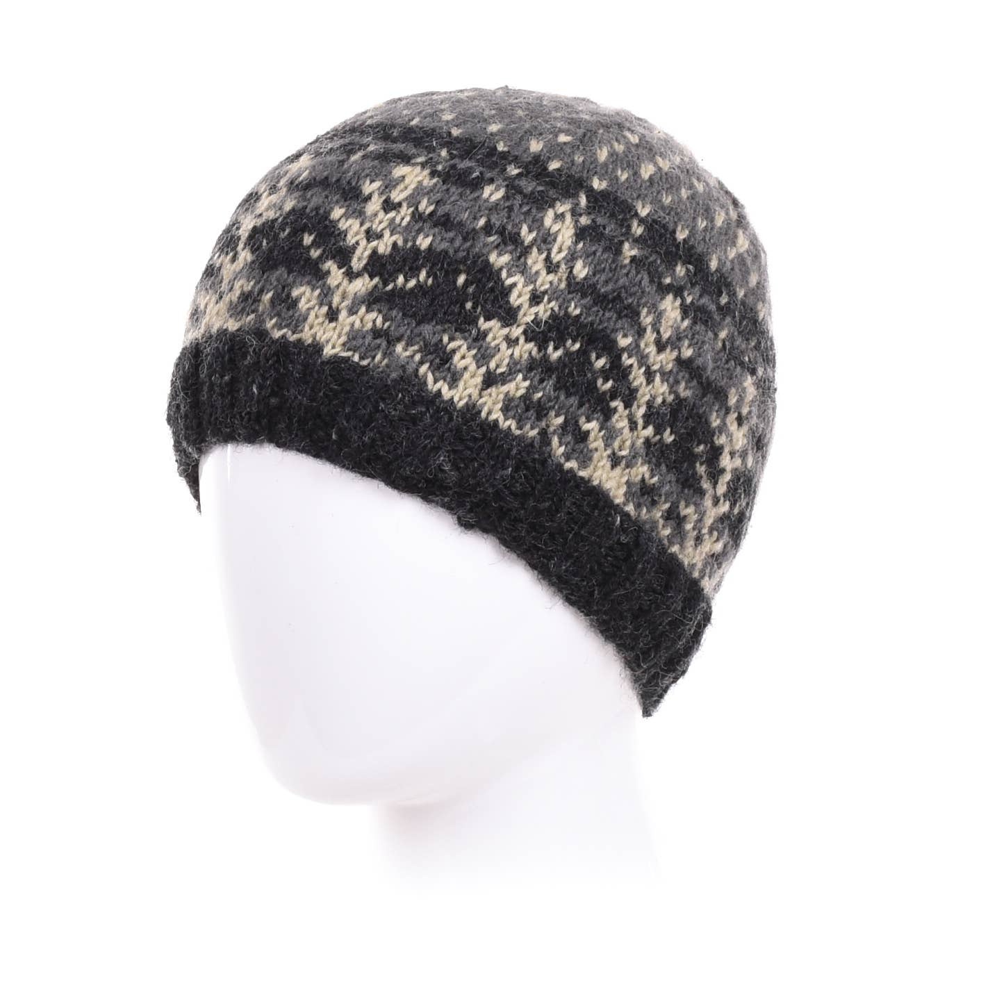 Lost Horizons Knitwear – Ships from USA - Wholesale Beanie - Men's - Fernie Beanie Hat with Snowy Tree Motif0