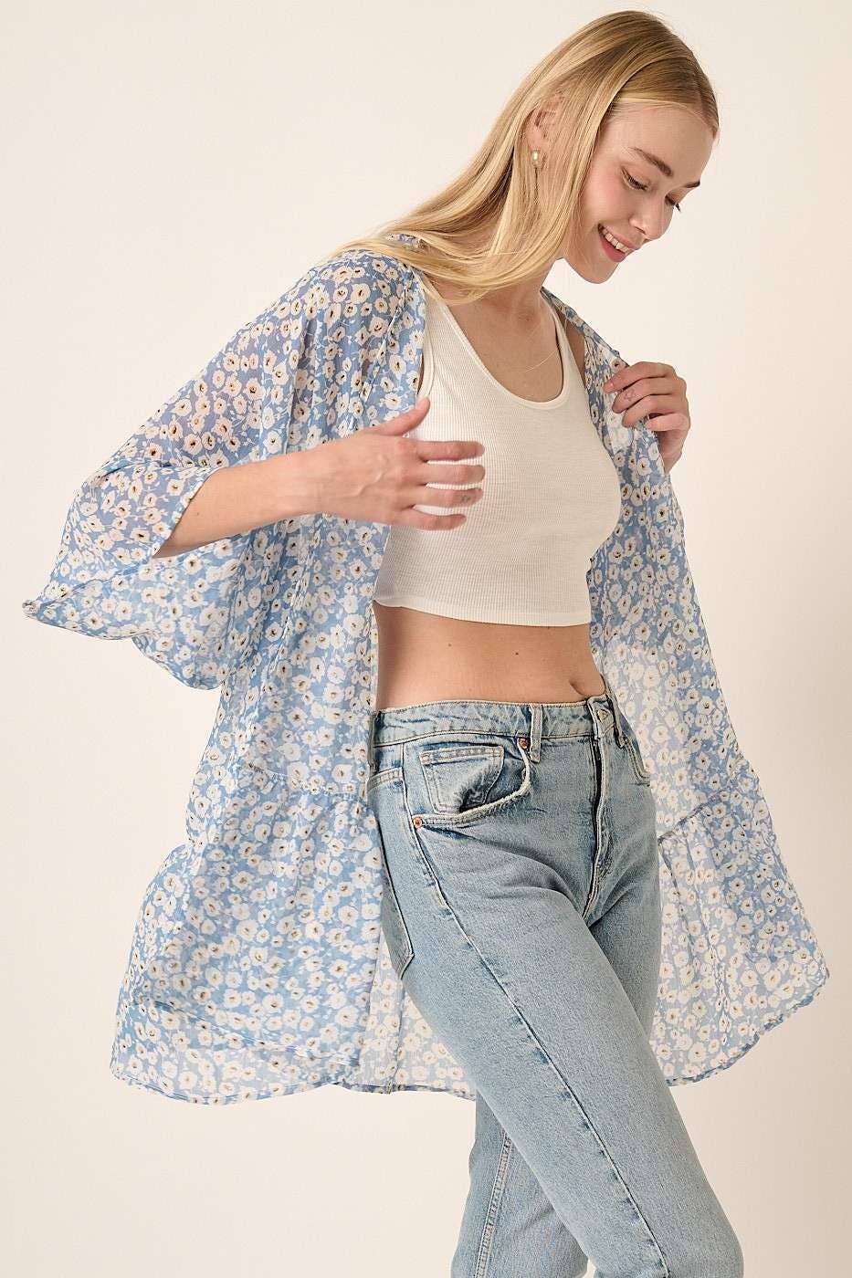 mittoshop – wholesale Kimono - Dam – BLOMMÖNSTER YORYU CHIFFONG DUSTER8