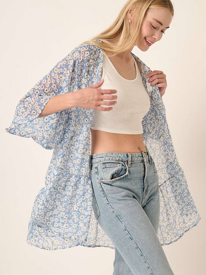 mittoshop - Wholesale Kimono - Women's - FLOWER PRINT YORYU CHIFFON DUSTER8