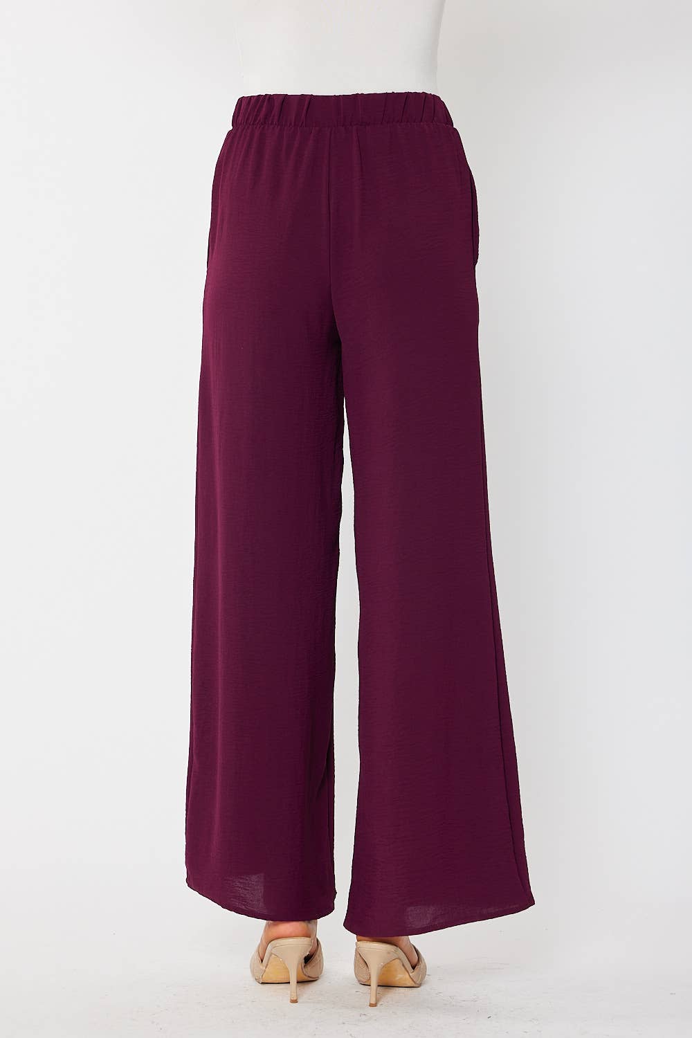 FSL Apparel - Vente Pantalon – femme - SP7036 - PANTALON À ENFILER UNI FLUIDE À JAMBE LARGE7