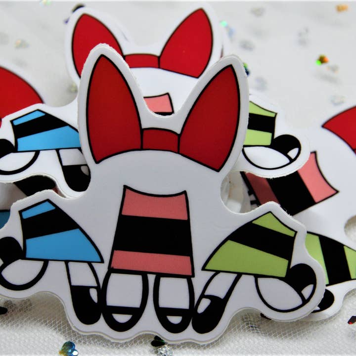 Power Puff Girls Sticker for wholesale by Southpaw Draws