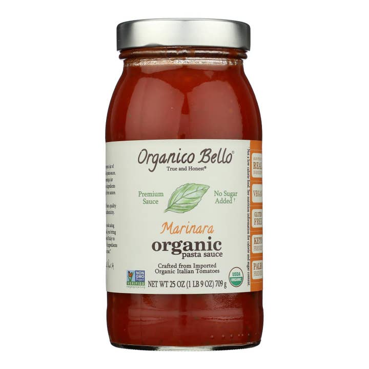 Organico Bello Pasta Sauce - Marinara - Case of 6 - 25 oz. for wholesale by Everyday Supply Co