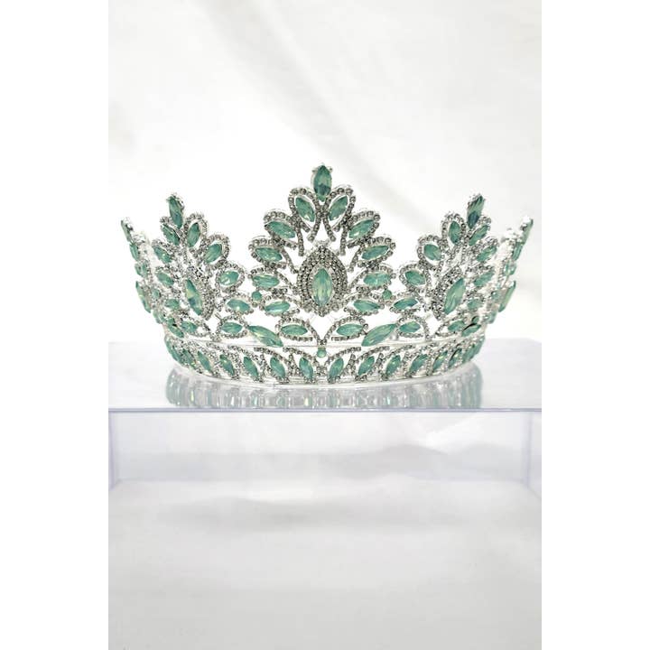 Chicas - Wholesale Tiara - Women's - One Size Fits All Metal Tiara With Rhinestones. HT93728