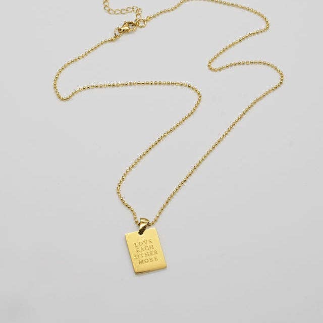 Brenda Grands Jewelry – wholesale Pendant/charm necklace – Waterproof Love Each Other More Necklace2