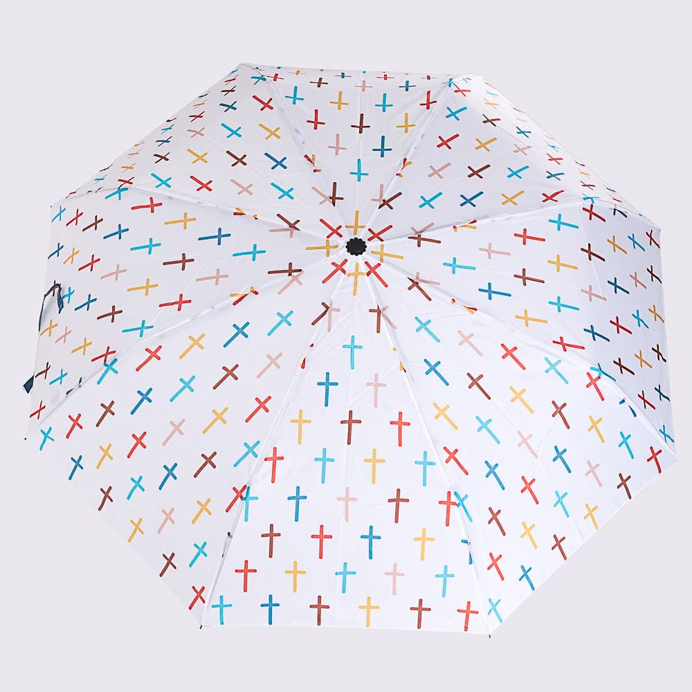 Swanson Christian Products - Wholesale Umbrella - Unisex - Umbrella Compact Colorful Crosses4