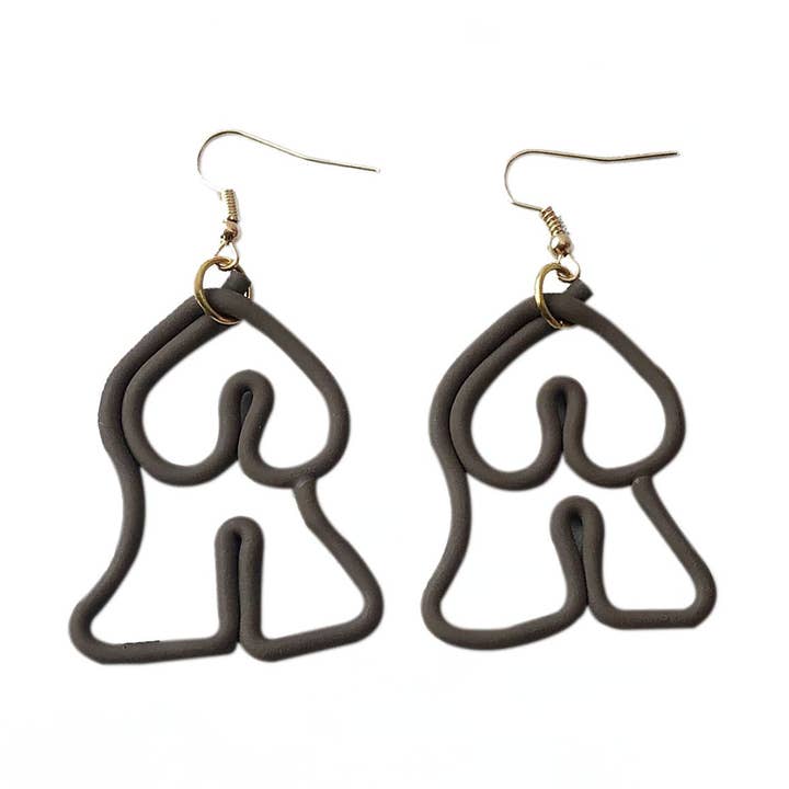 Abstract Female Body Earrings for wholesale by Simplee Made Designs