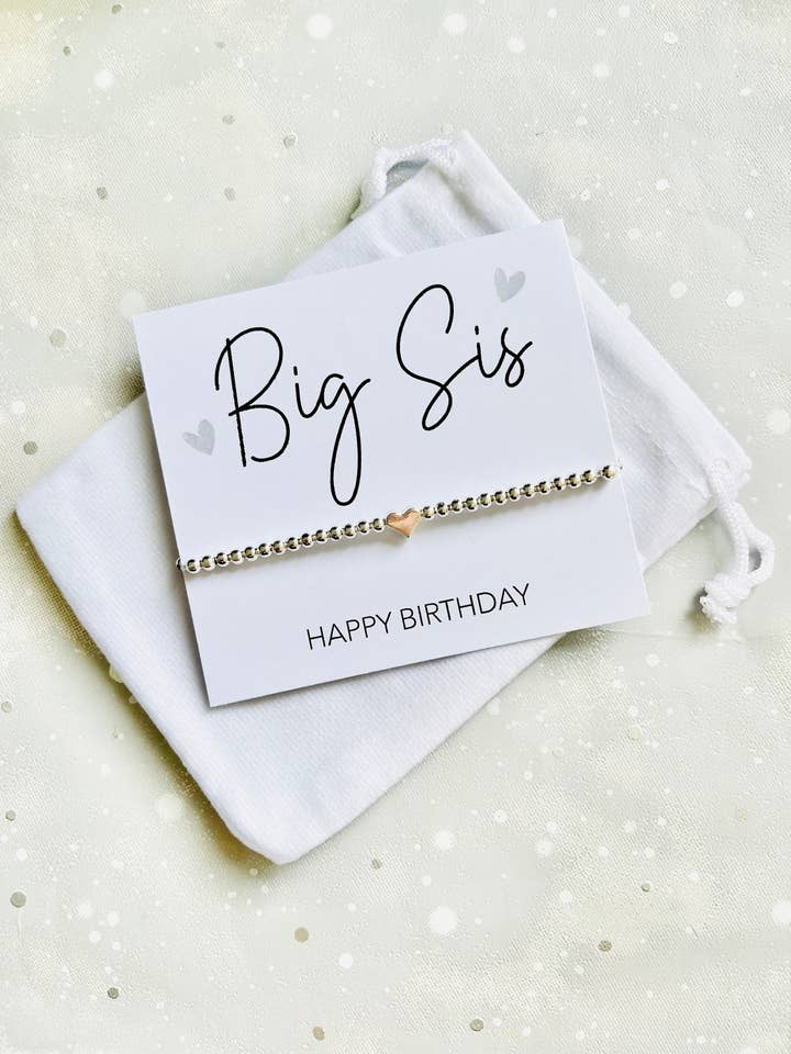 Bracelet d'anniversaire Big Sister pour la vente par The Gift Club