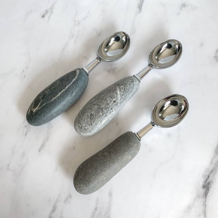 Funky Rock Designs – wholesale Ice-cream scoop – Ergonomic Stone Ice Cream Scoop