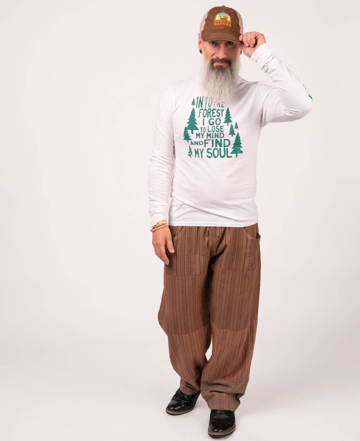 Soul Flower - Wholesale Pants - Women's - Patchwork Pants - Brown3