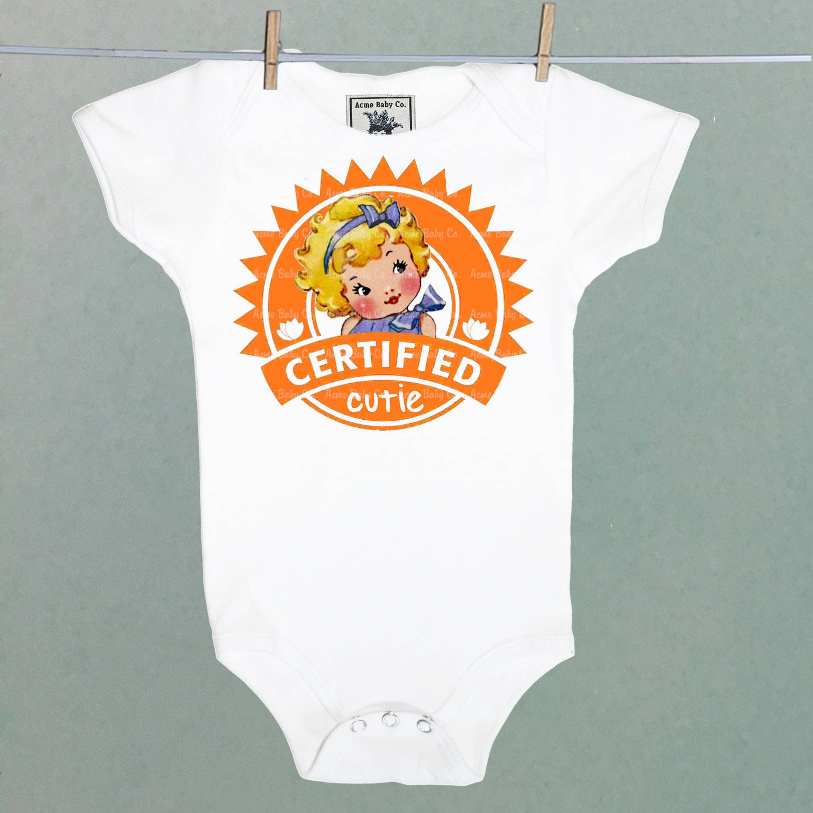 REMOVED BRAND - Wholesale Bodysuit (Non-Footed) - Baby - Certified Cutie Organic Bodysuit0