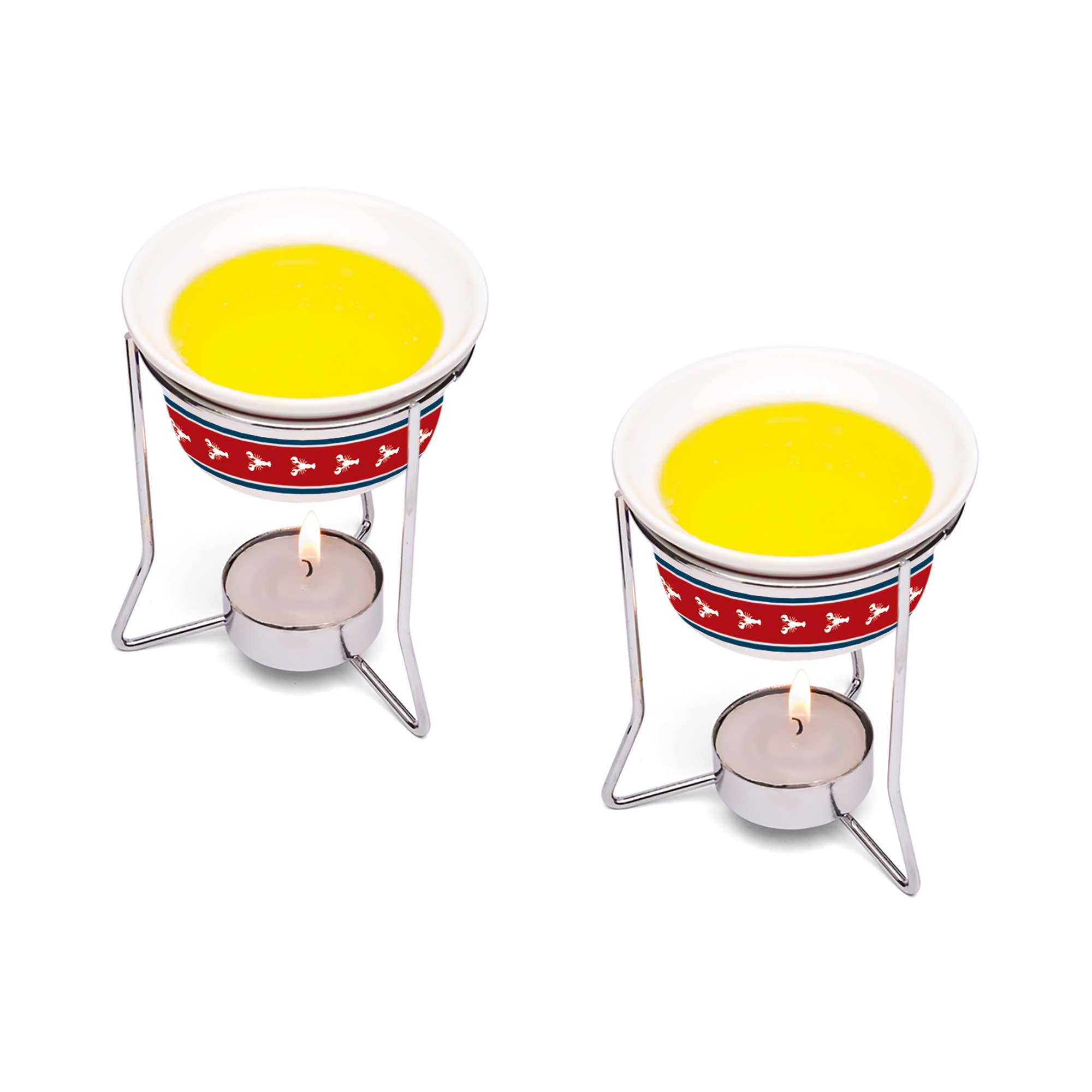 Fox Run Brands - Wholesale Butter Dish - Nantucket Seafood Butter Warmers, Set of 2, 3.25" x 4.5"2