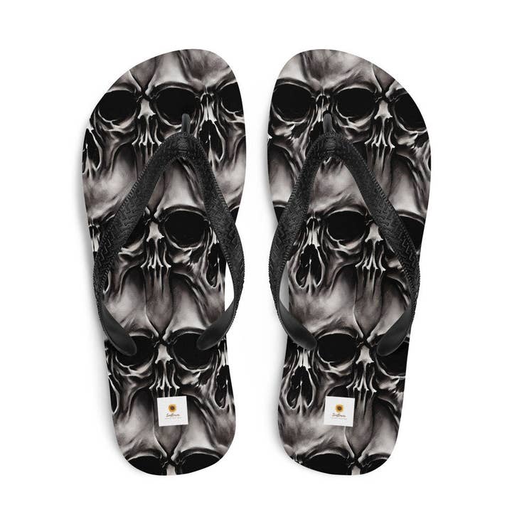 Skulls teenslippers voor wholesale door SUNFLOWER DREAMS BOUTIQUE