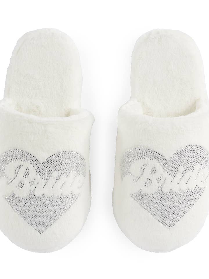 Shiraleah - Wholesale Slippers - Women's - BRIDE HEART SLIPPERS,IVORY1