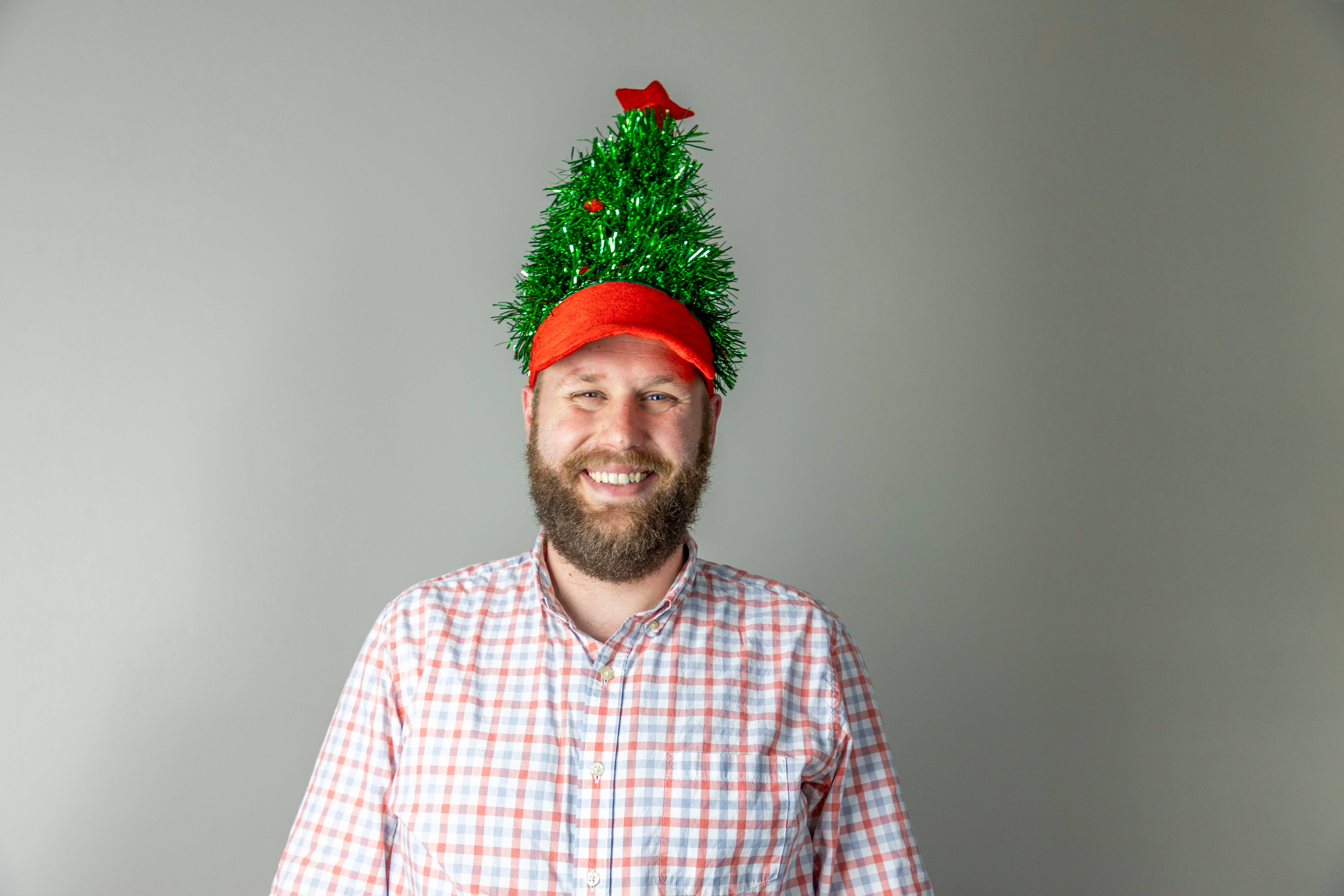 Prank-O - Wholesale Costume - Unisex - Tinsel Tree Visor Hat6