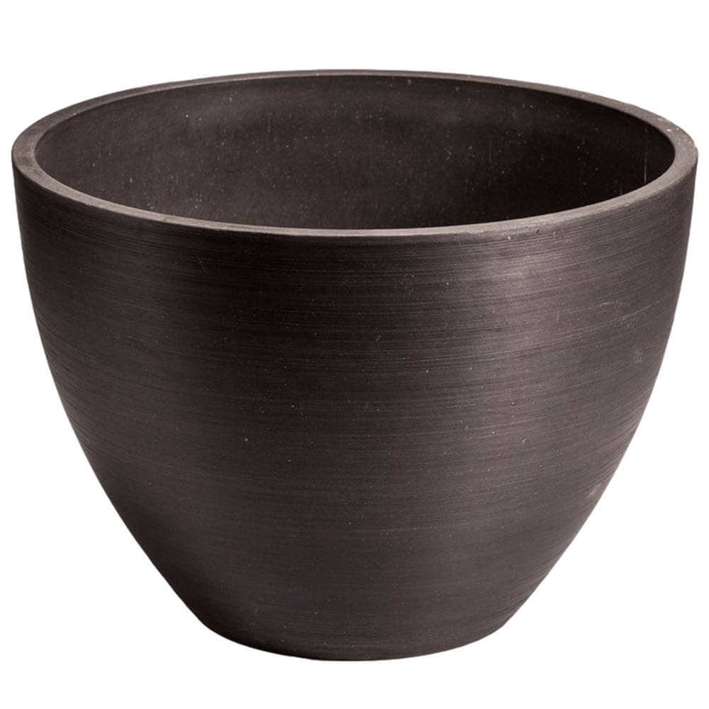 Designer Plants AU - Wholesale Plant pot - Polished Black Planter Bowl 30cm0