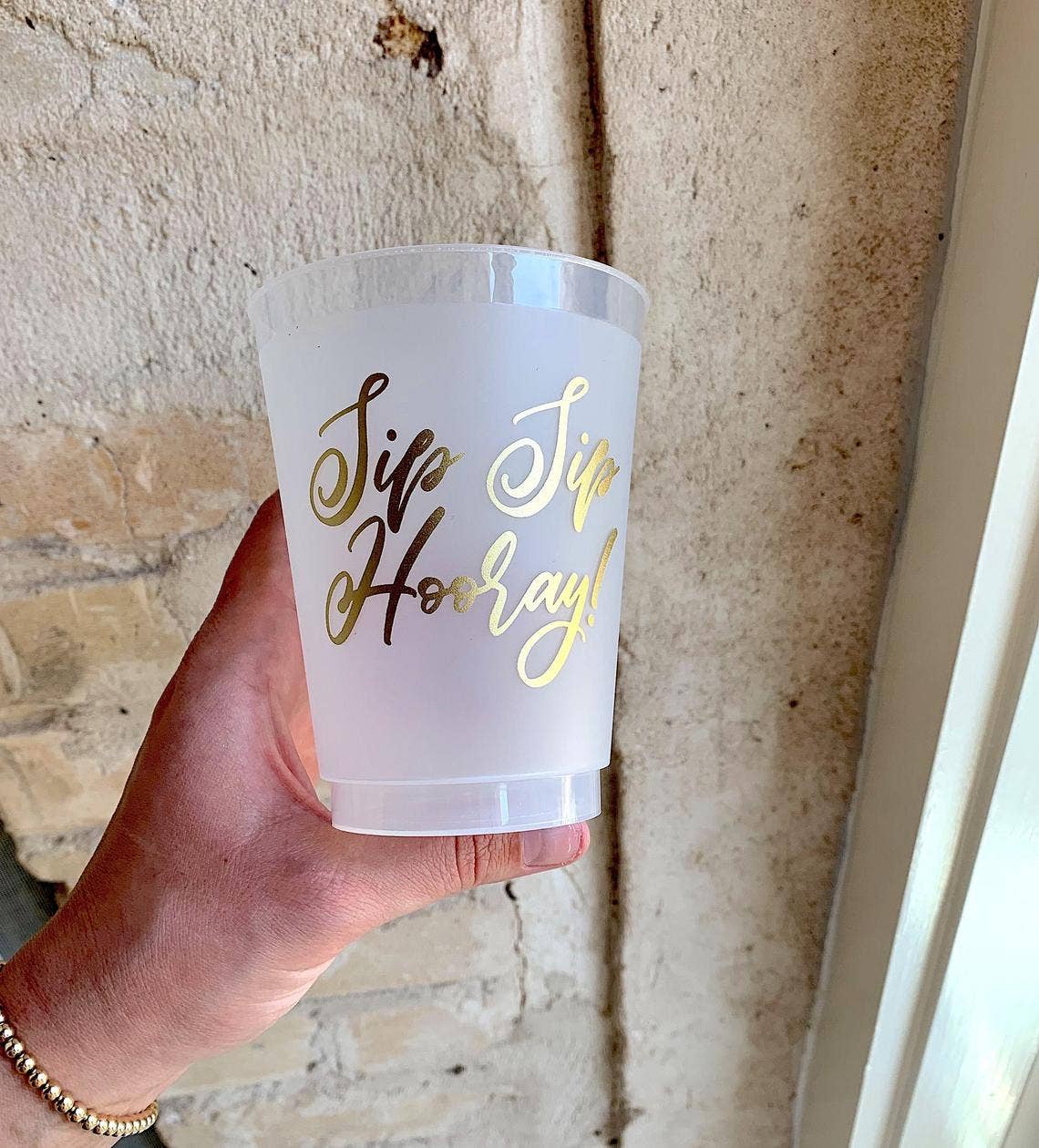 Sip Hip Hooray - Wholesale Disposable Cup - Sip Sip Hooray Frosted Cups3