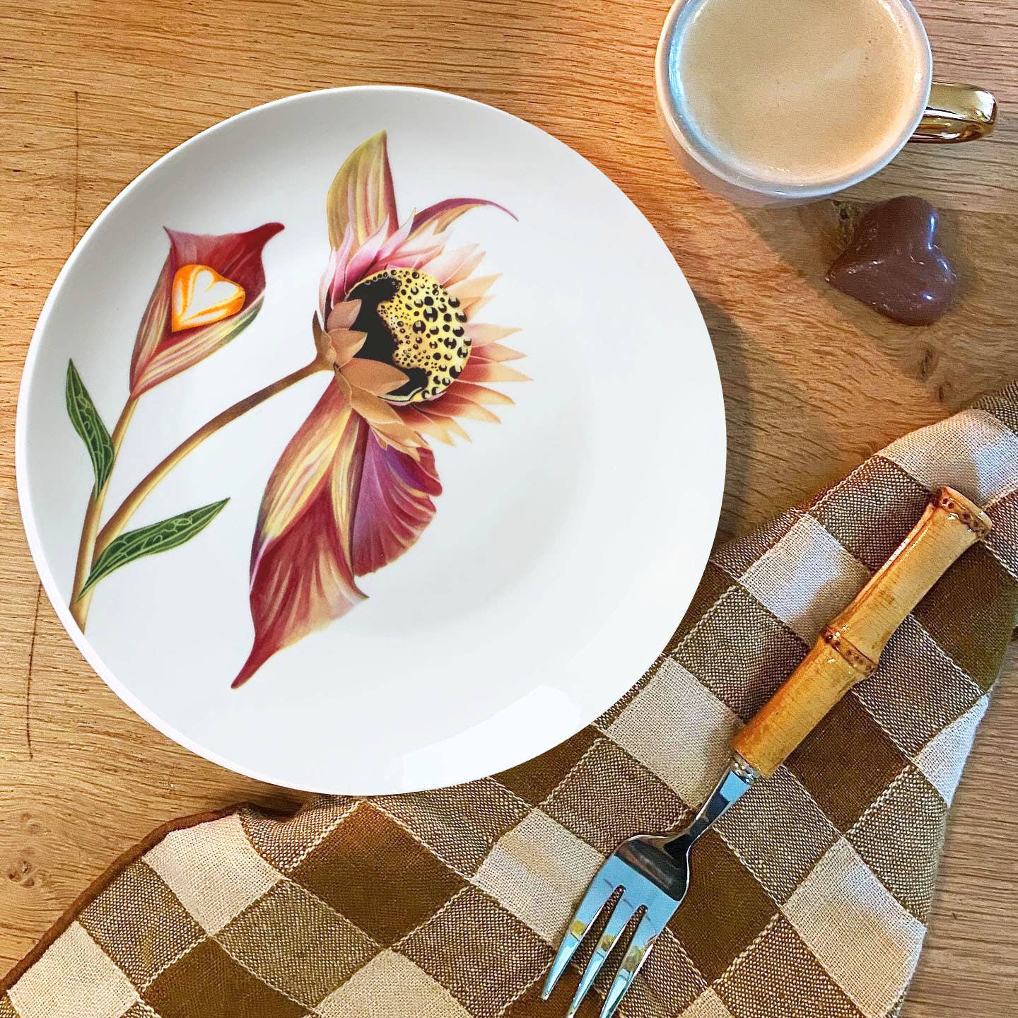 Bordy's - Wholesale Dinner Plate - Botanical Wonders - Set of 4 Breakfast Plates12