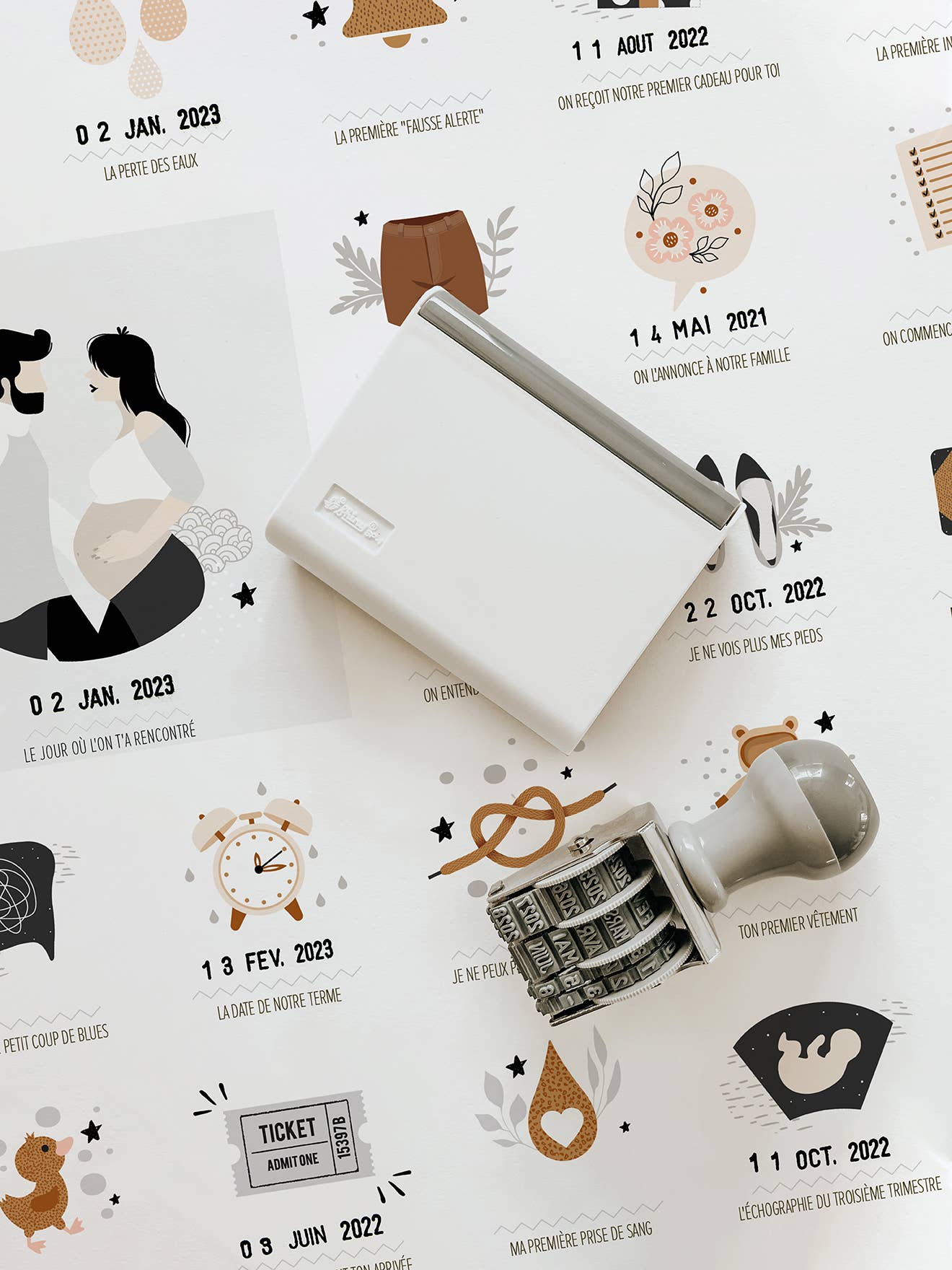 Les Petites Dates - Wholesale Poster - Display "Waiting for You" - Light Skin1