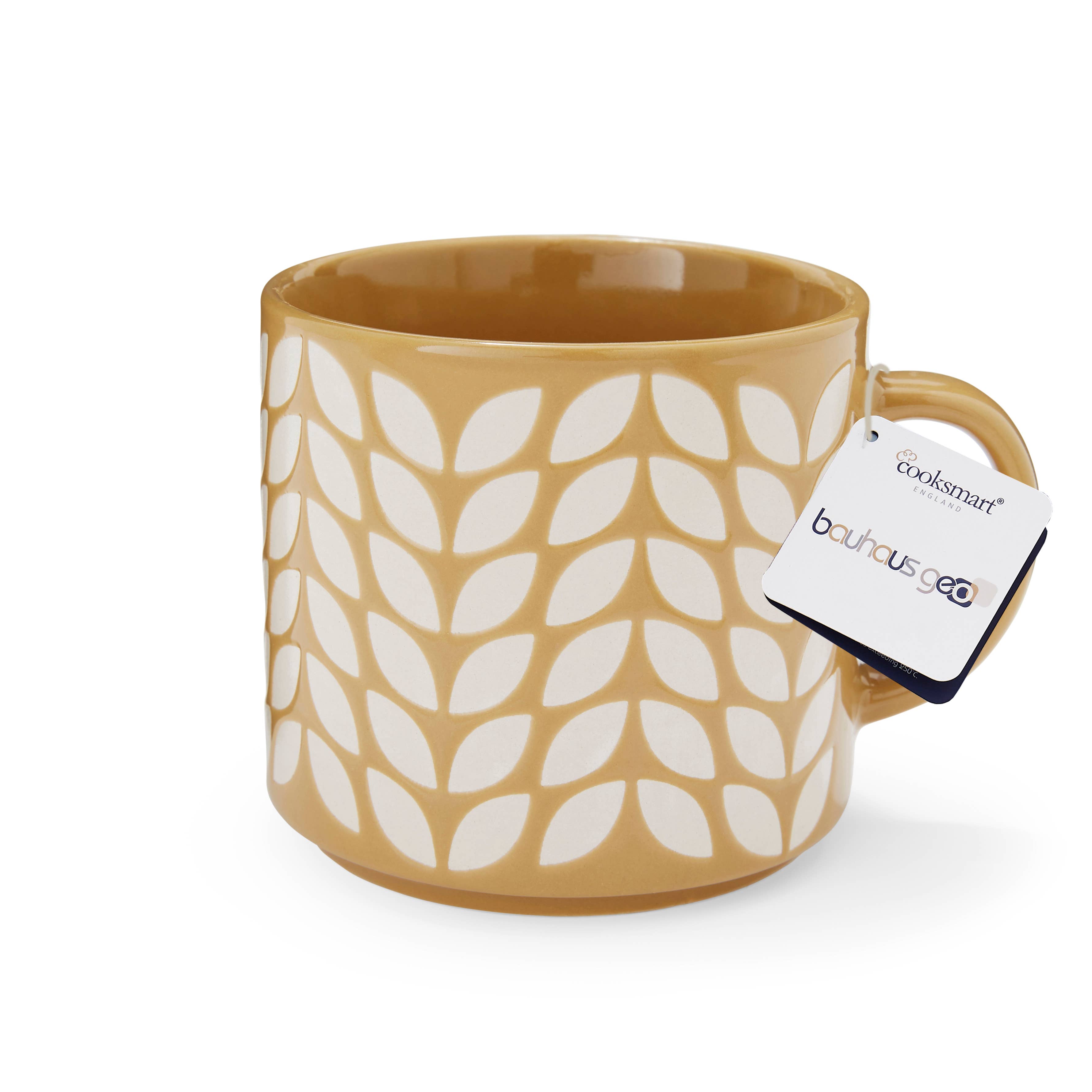 Stacking Mug - Mustard Bauhaus Geo for wholesale on Faire0