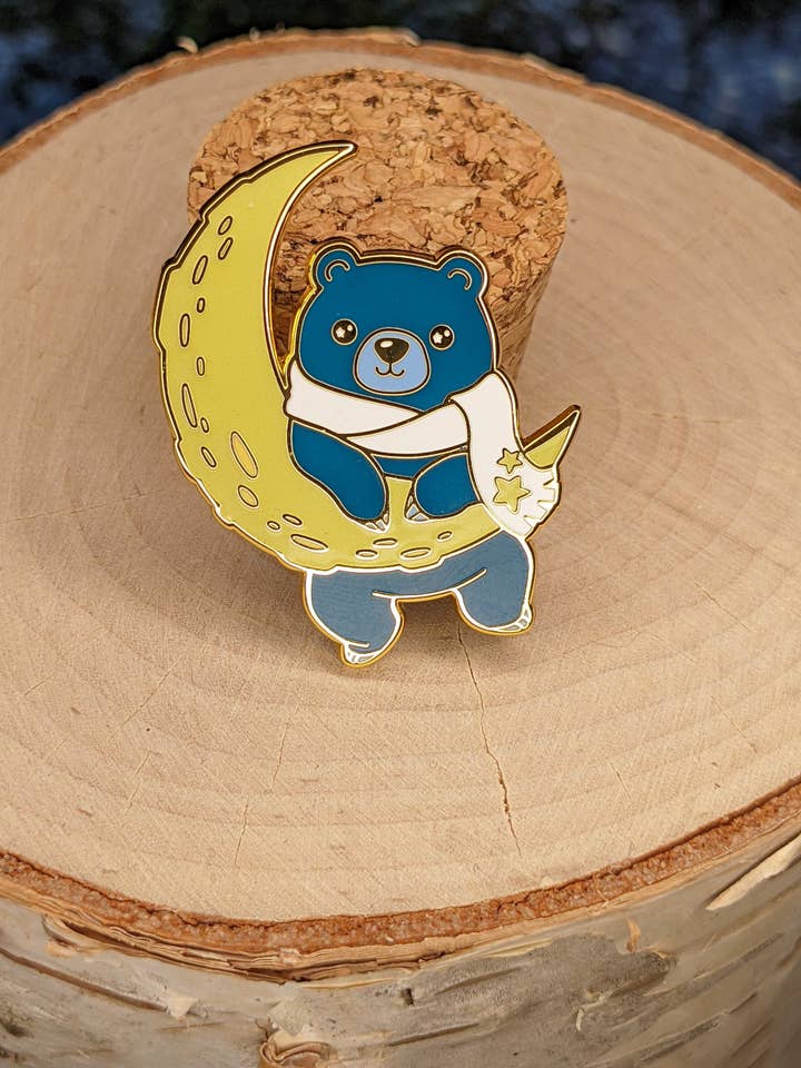 Ursa Enamel Pin for wholesale by Windy Woods Designs