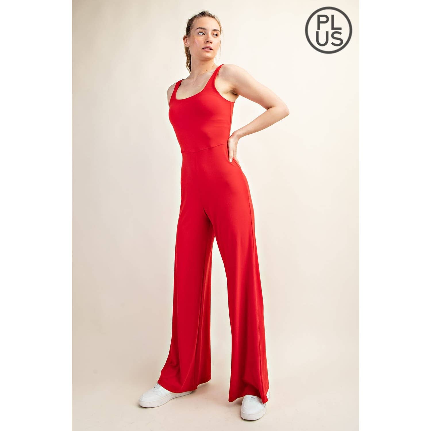 Rae Mode - Vente Combinaison – femme - COMBINAISON À JAMBES LARGES EN BEURRE RECYCLÉ GRANDE TAILLE24