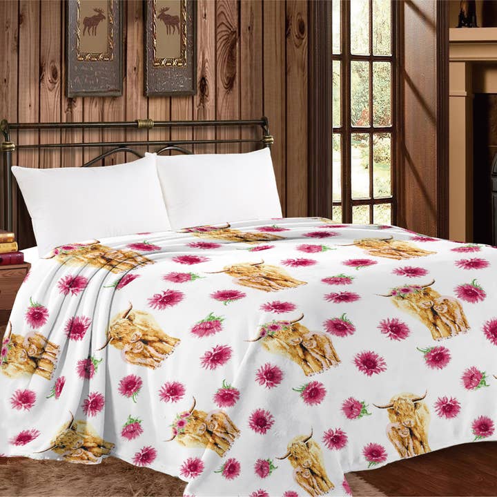 Western Linens - Wholesale Throw Blanket - Mia Throw Blanket Twin Size 12 designsÂ