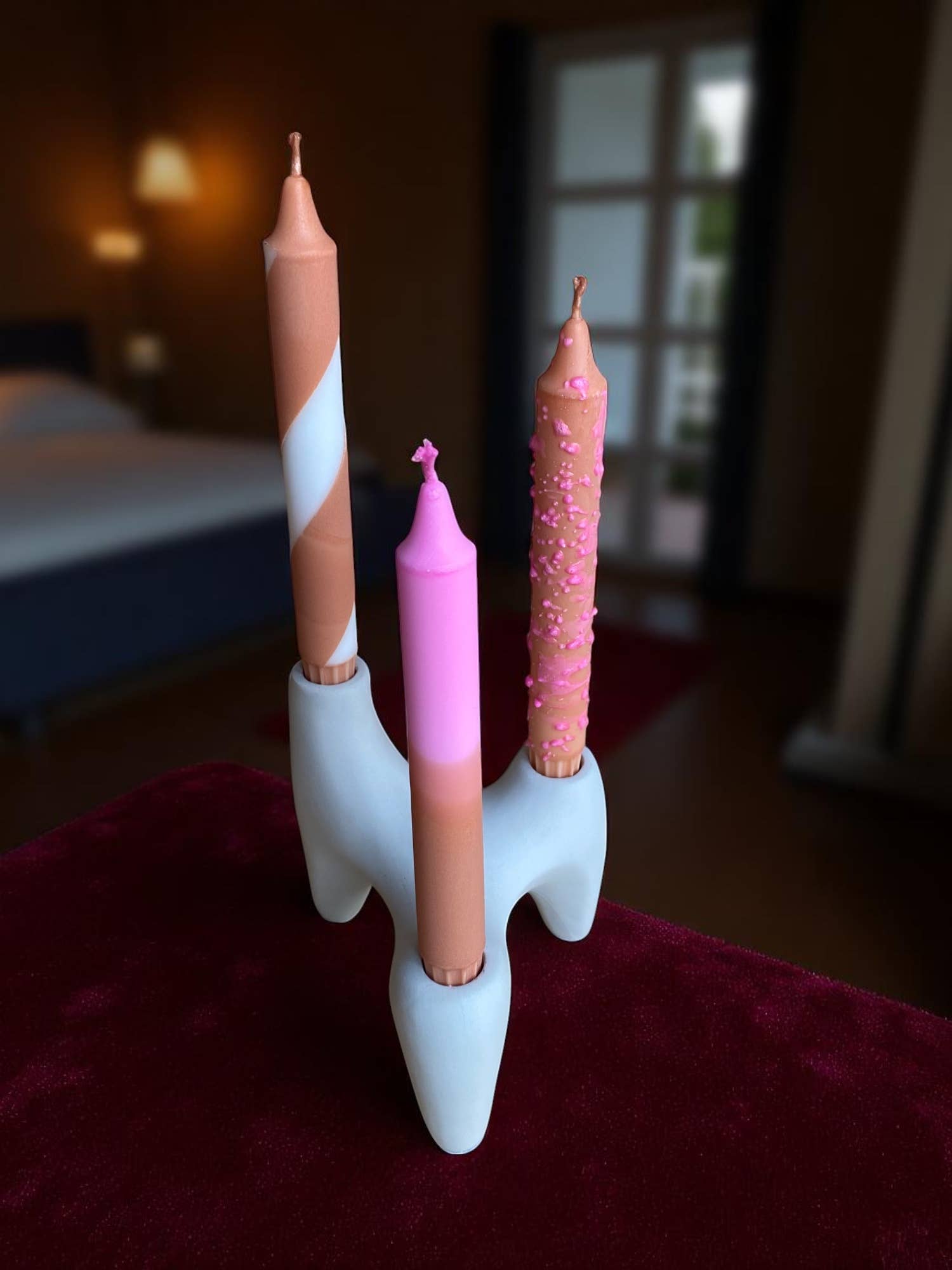 Kupkup HB. - Fi Design Studio Co. - Wholesale Pillar Candle - Joyful Glow | Chocolate Cake Tapper Candle | 2.3x20 cm 20