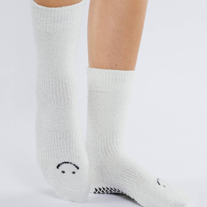 Women's Happy Cloud Crew Grip Sock and other Purchase Wholesale custom fuzzy socks. Free Returns & Net 60 Terms on Faire trending on Faire.