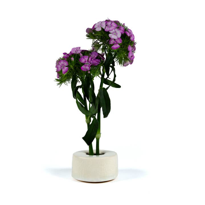 Small Cracked Quartz Ikebana Vase for wholesale by Dweller Studio