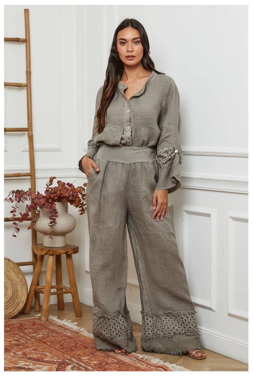 LÉA & LUC - Vendita all'ingrosso Pantalone - Donna - Pantaloni in 100% Lino RIF. 304906